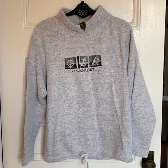 Ogunquit Me Collared Crew Neck Sweatshirt | Color: Gray | Size: S | Amandaharaden's Closet